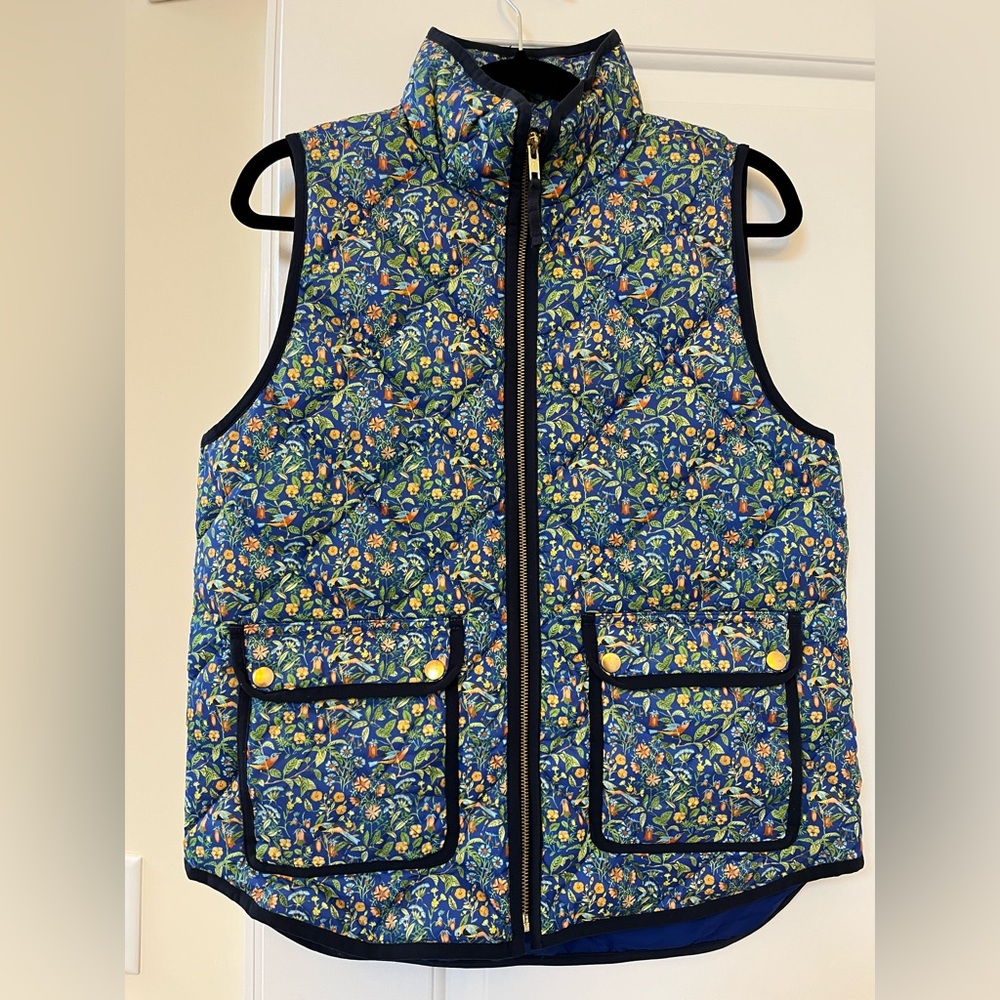 J.Crew x  Liberty of London puffer vest